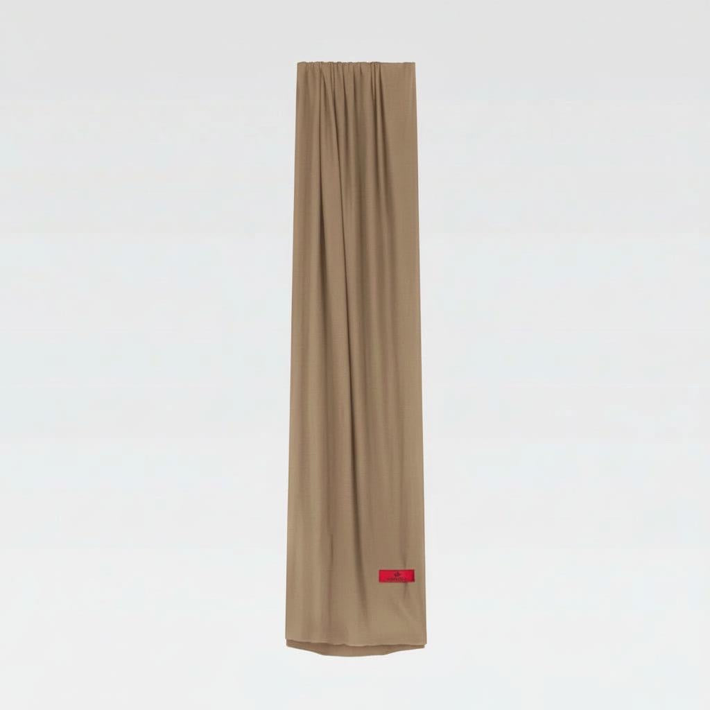 Sand Satin Liquid Jersey Scarf