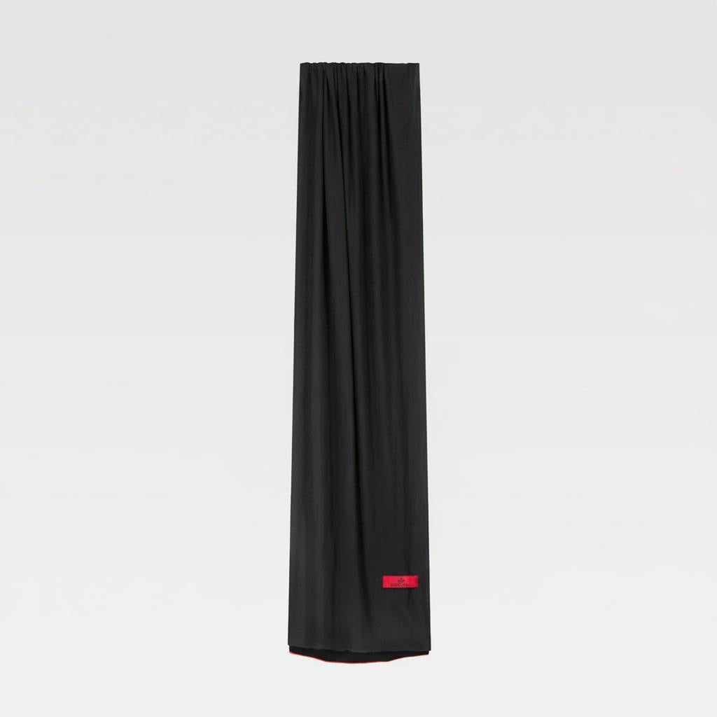 Black Bamboo Jersey Scarf