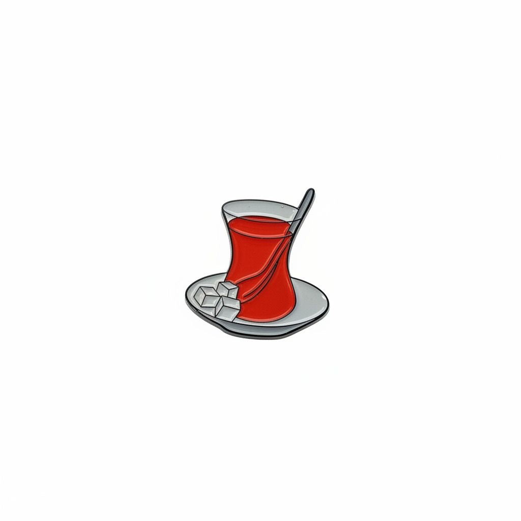 Enamel Sticker Pin – Turkish Tea