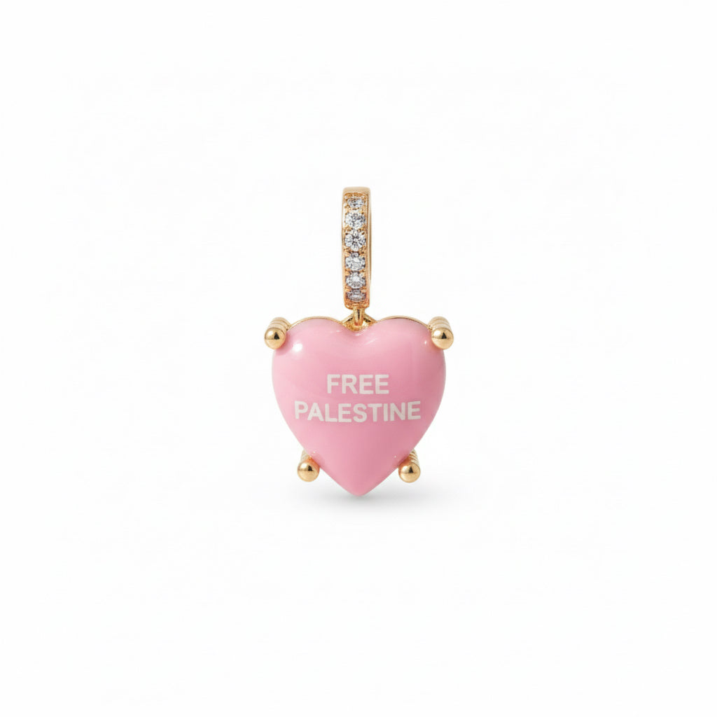 Cotton Candy Charm „Free Palestine“
