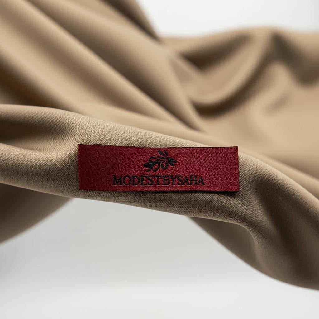 Sand Satin Liquid Jersey Scarf