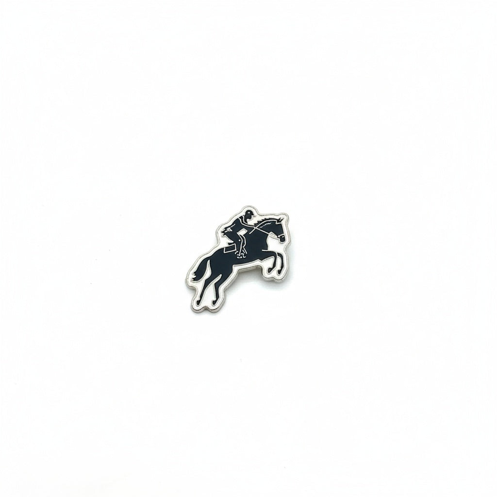 Enamel Sticker Pin - Riding a horse