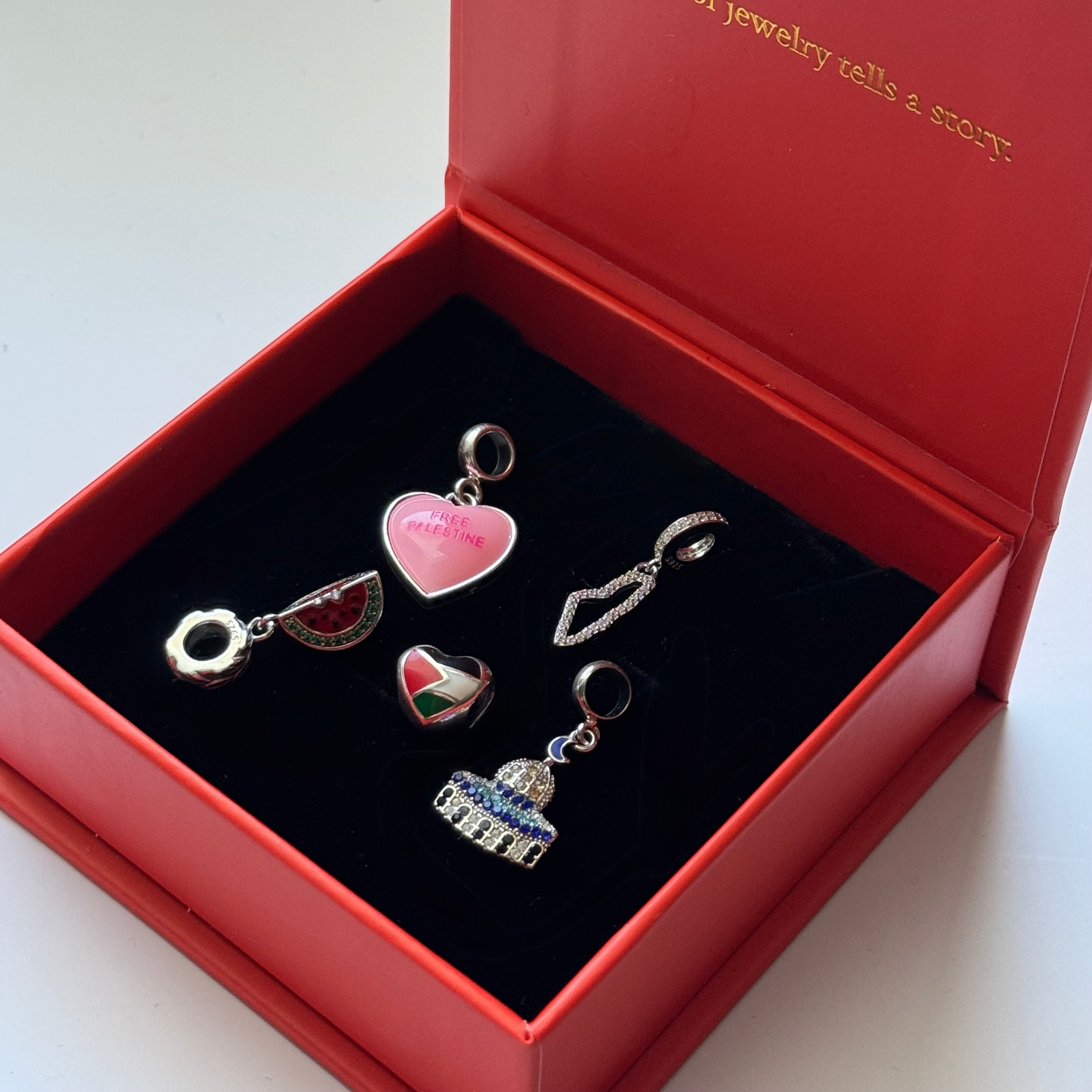Palestine Charms as a Set or separately