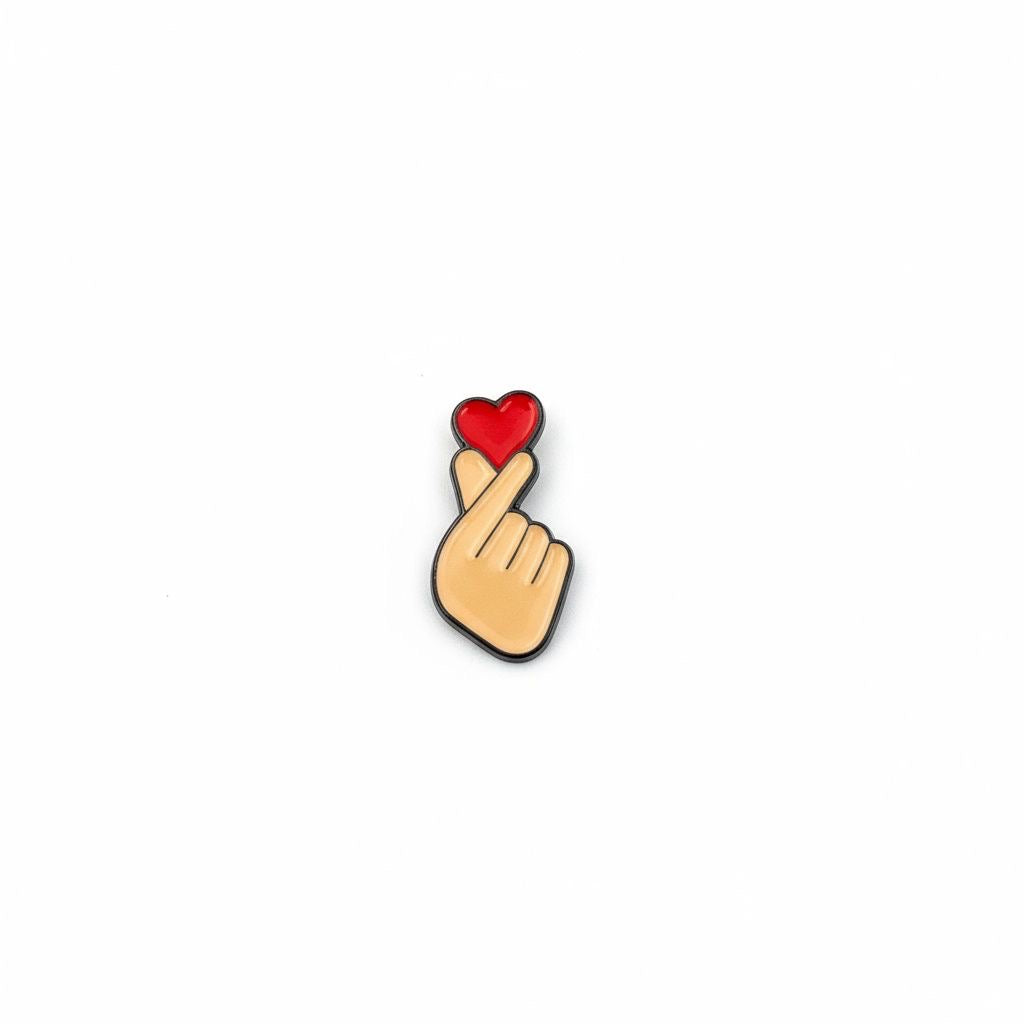 Enamel Sticker Pin – Love Hand Gesture