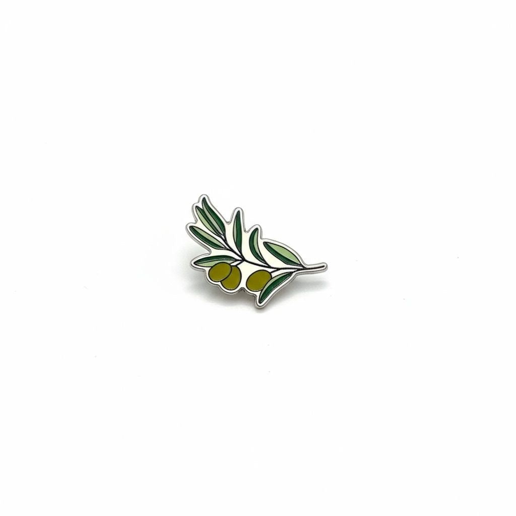 Enamel Sticker Pin - Olive Branch