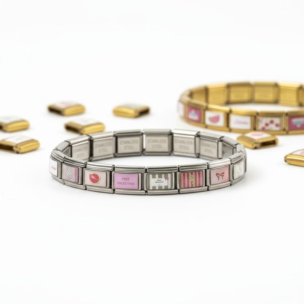 Italian charm bracelet - Palestine version