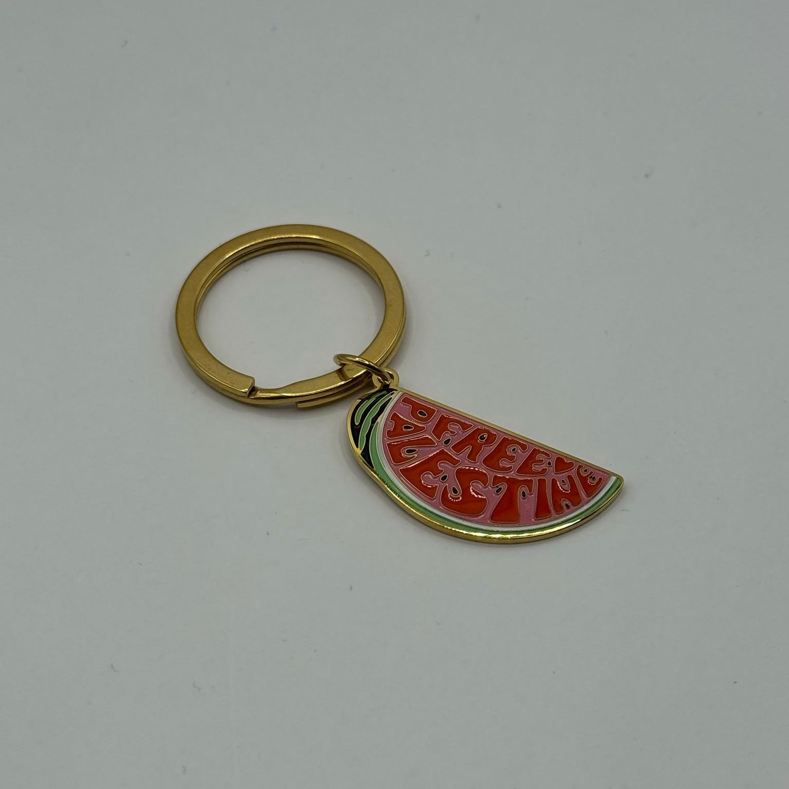 'Free Palestine' watermelon key chain