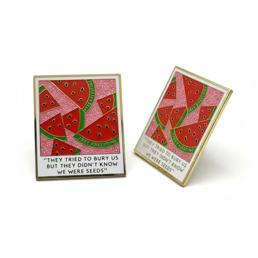 Watermelon brooch - “They tried to bury us”