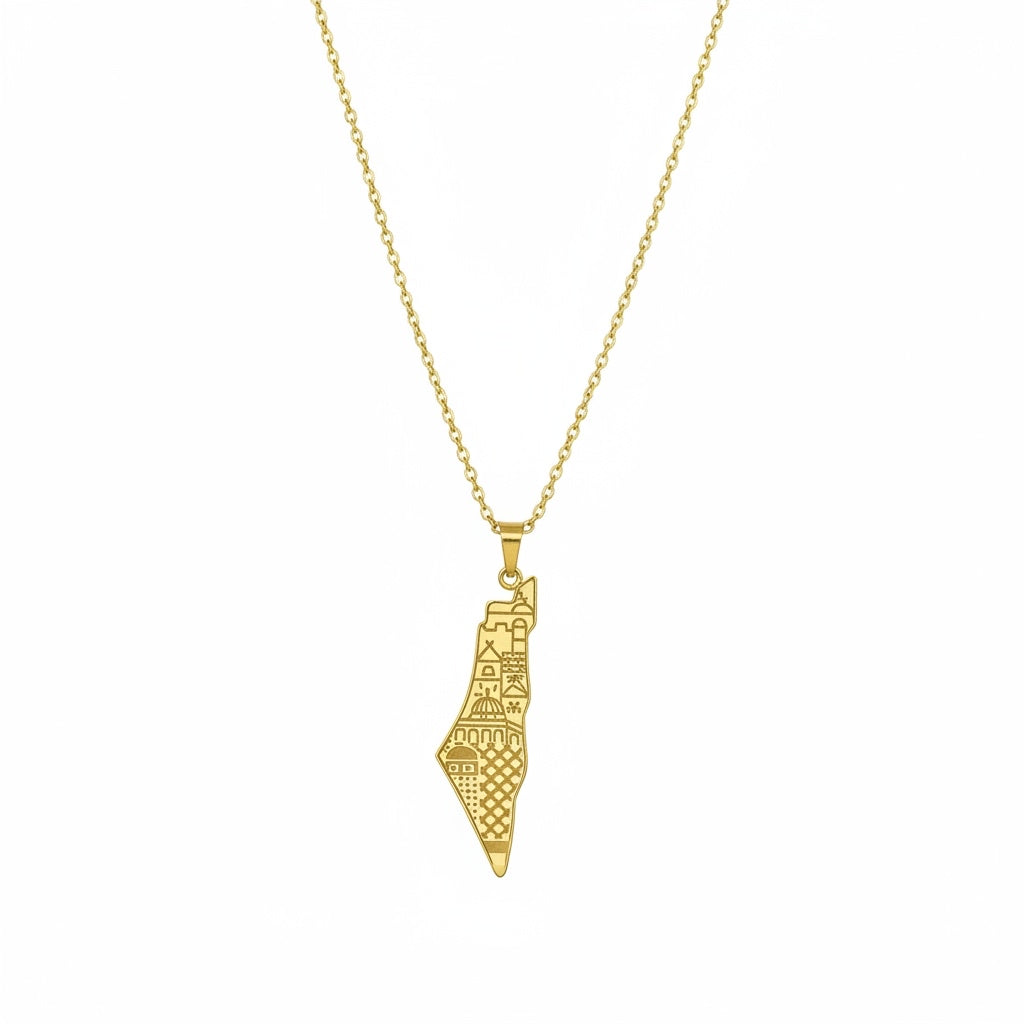Jerusalem 18k-Gold Plated Necklace