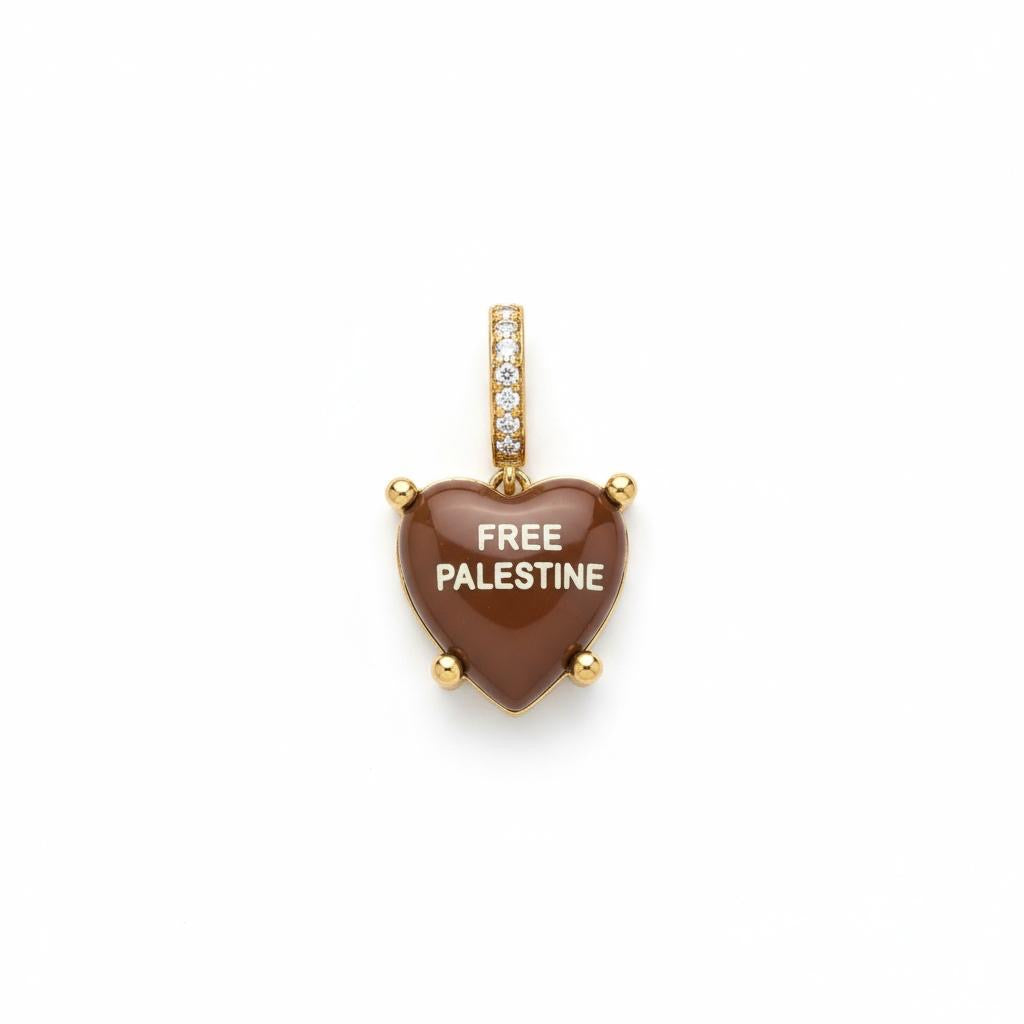 Hazelnut Charm „Free Palestine“