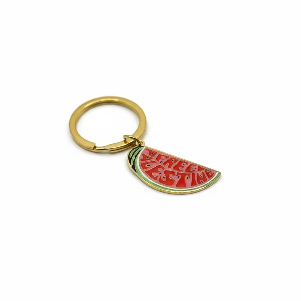 'Free Palestine' watermelon key chain