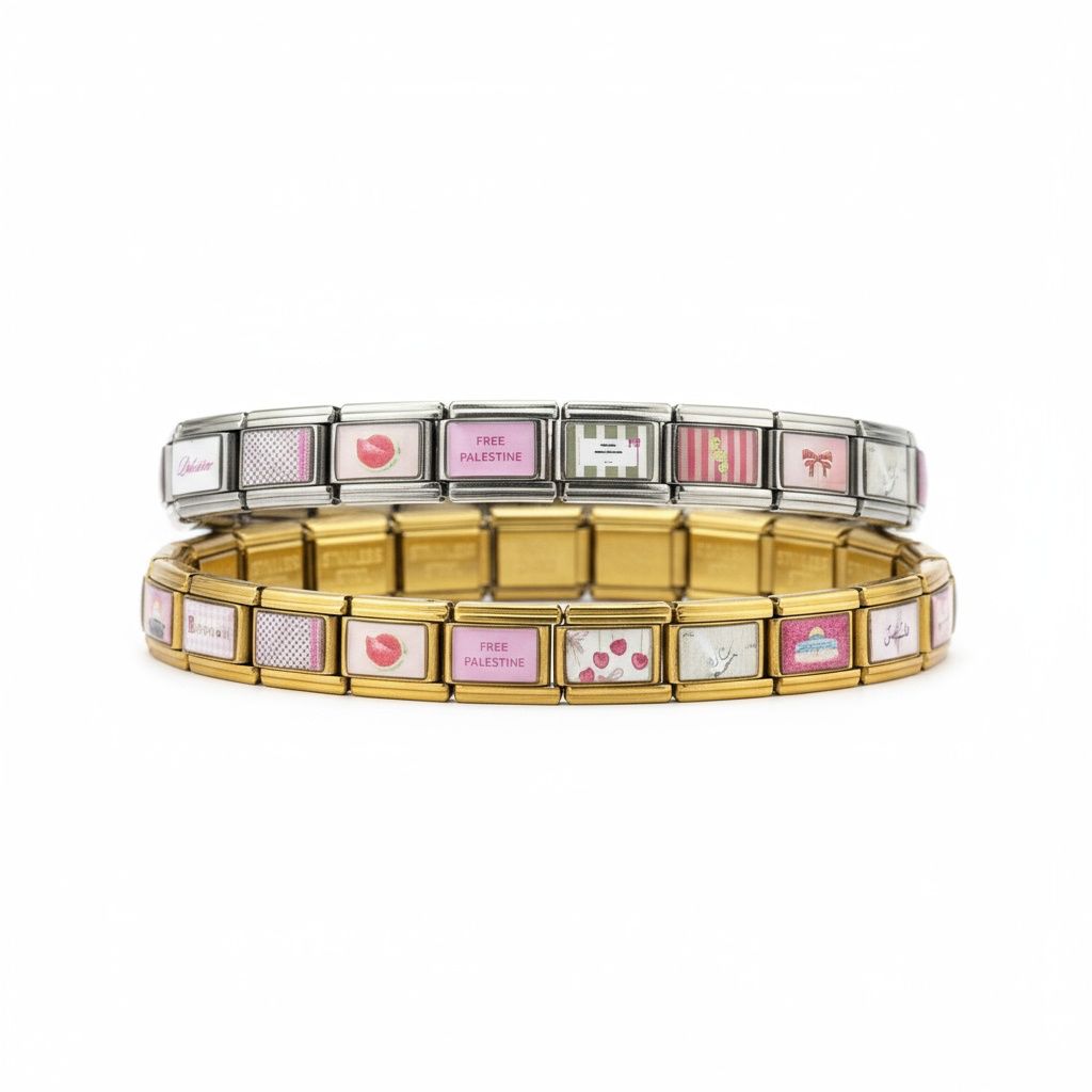 Italian charm bracelet - Palestine version