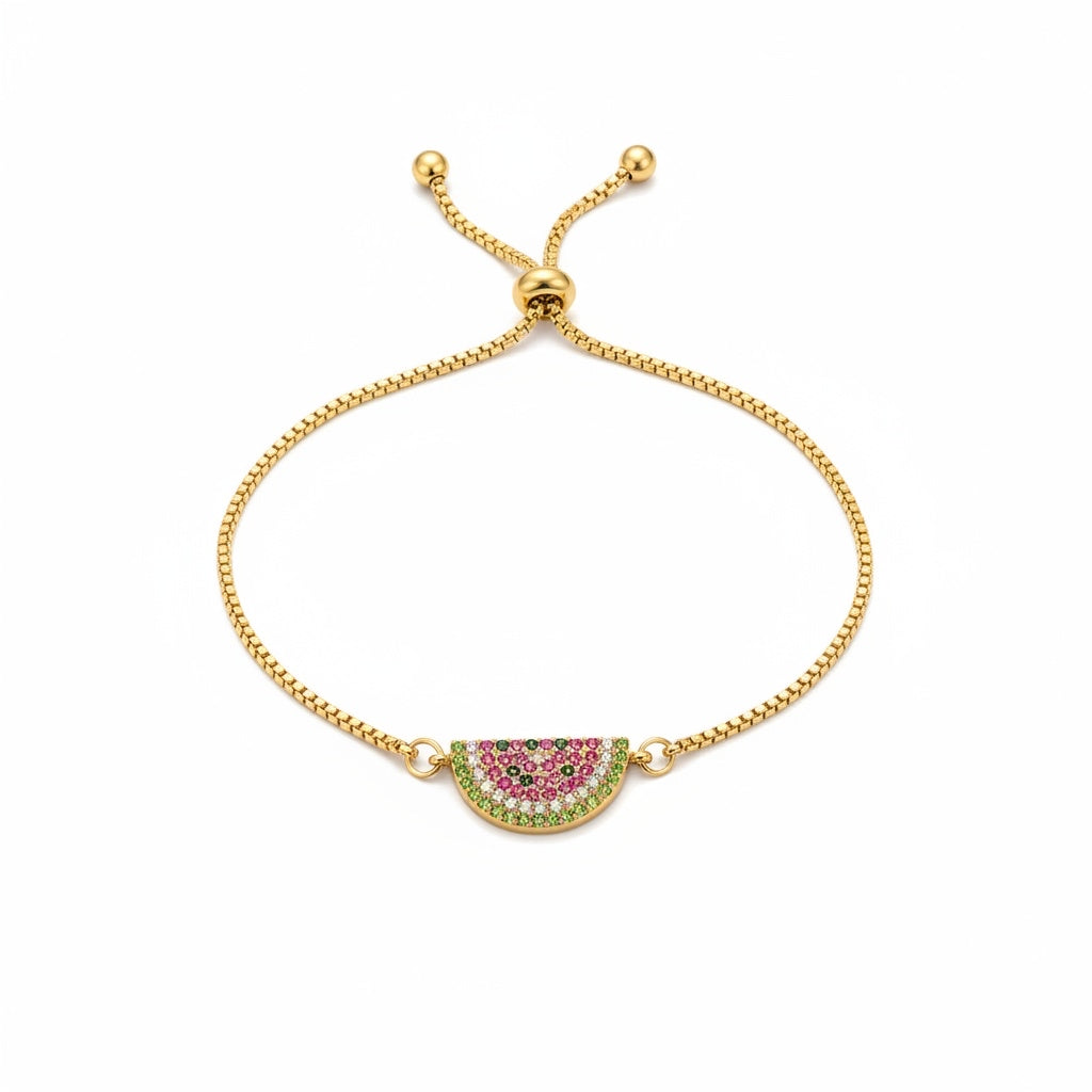 Melon Bracelet with Zirconia Stones