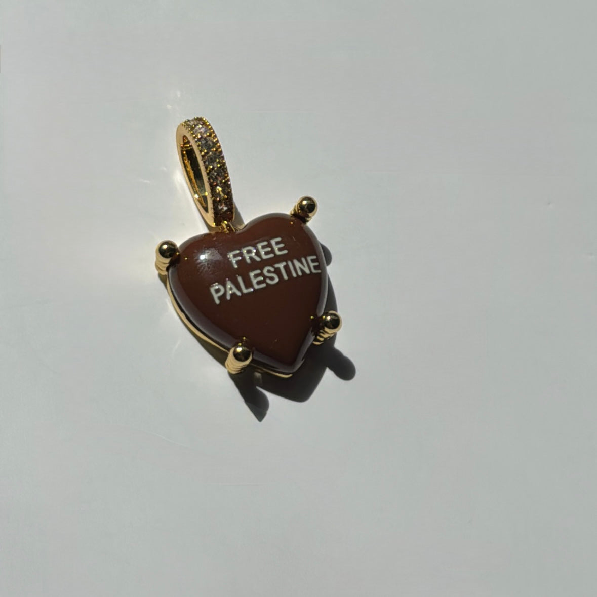 Hazelnut Charm „Free Palestine“