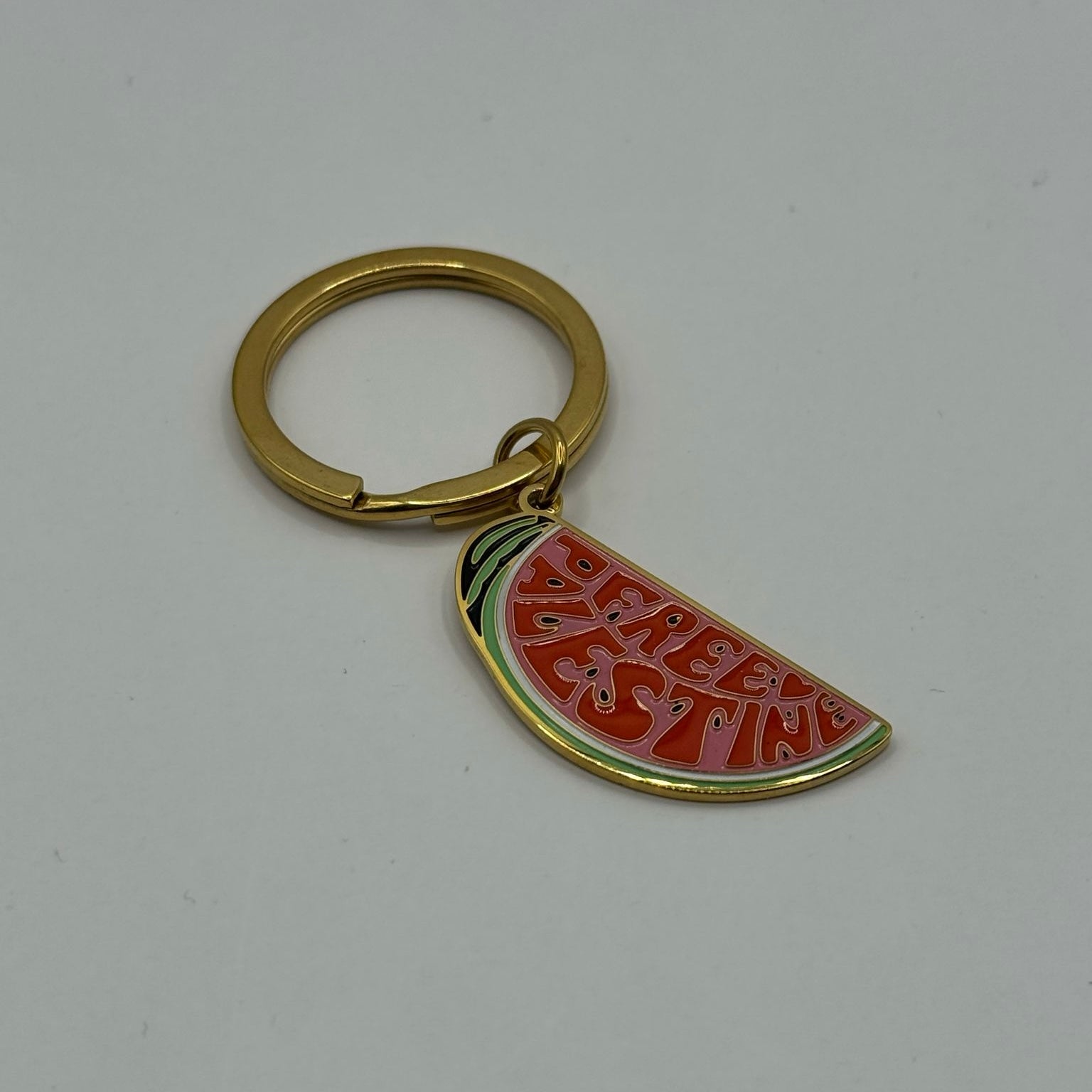 'Free Palestine' watermelon key chain