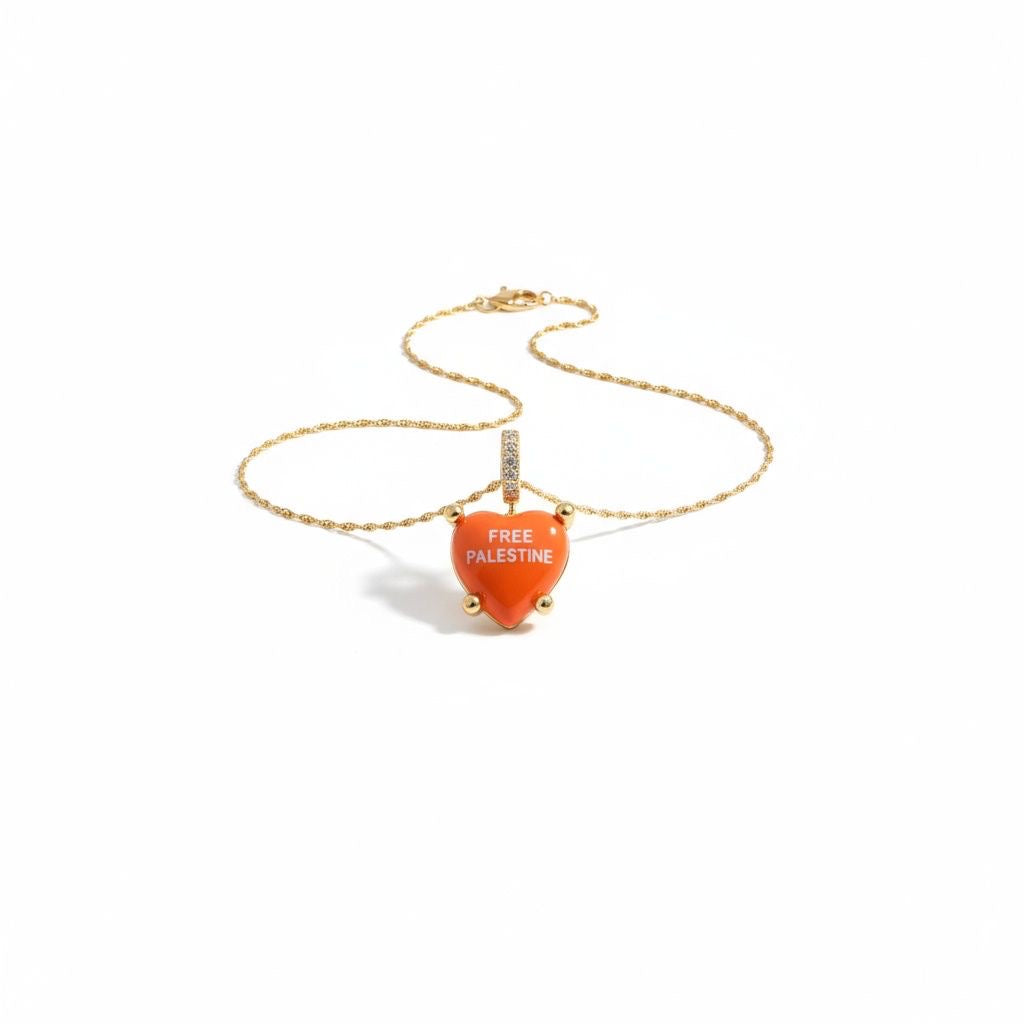 Orange Charm „Free Palestine“