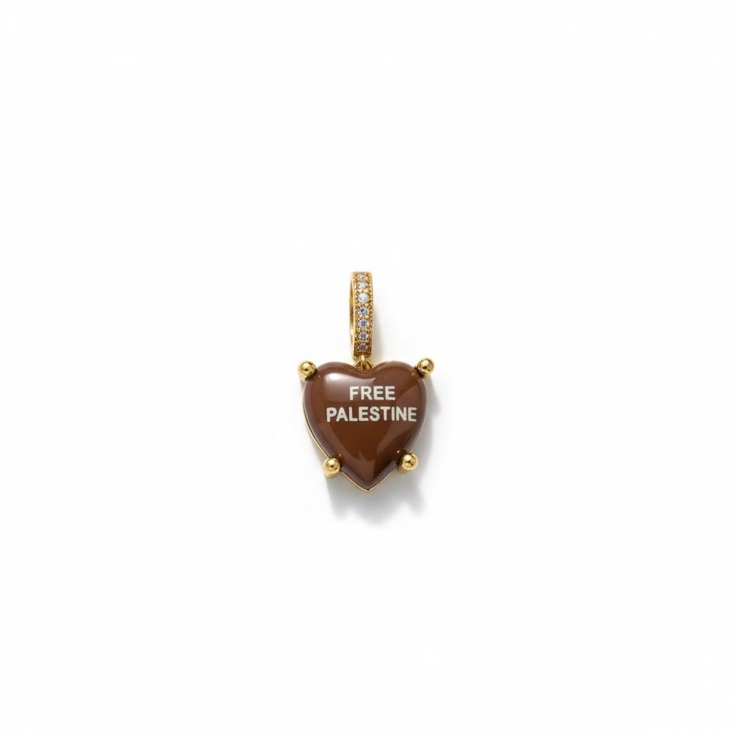 Hazelnut Charm „Free Palestine“
