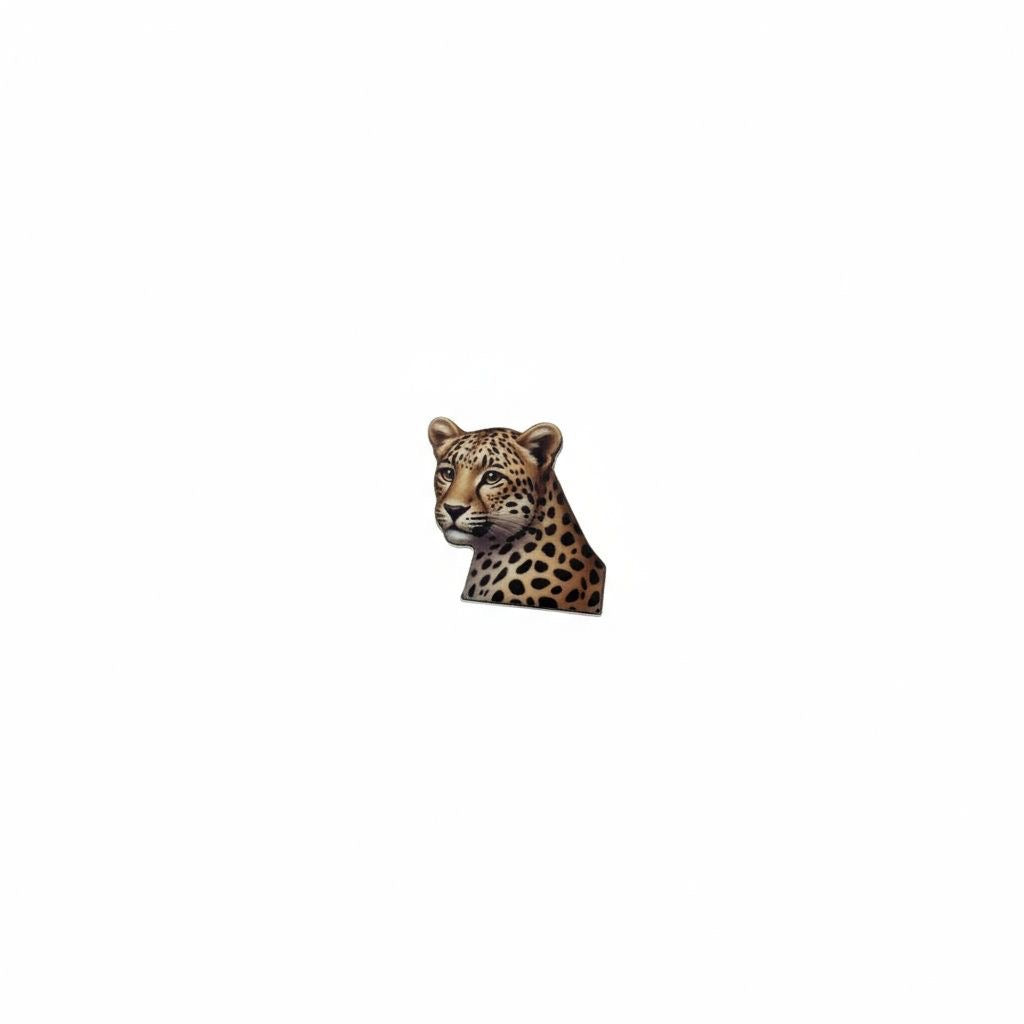 Enamel Sticker Pin - Leopard