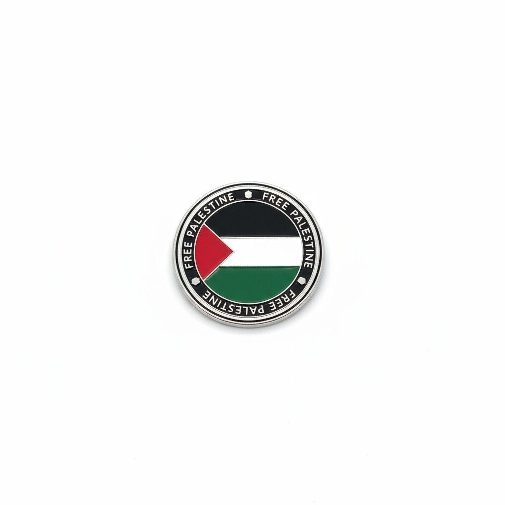 Enamel Sticker Pin – Palestine Flag