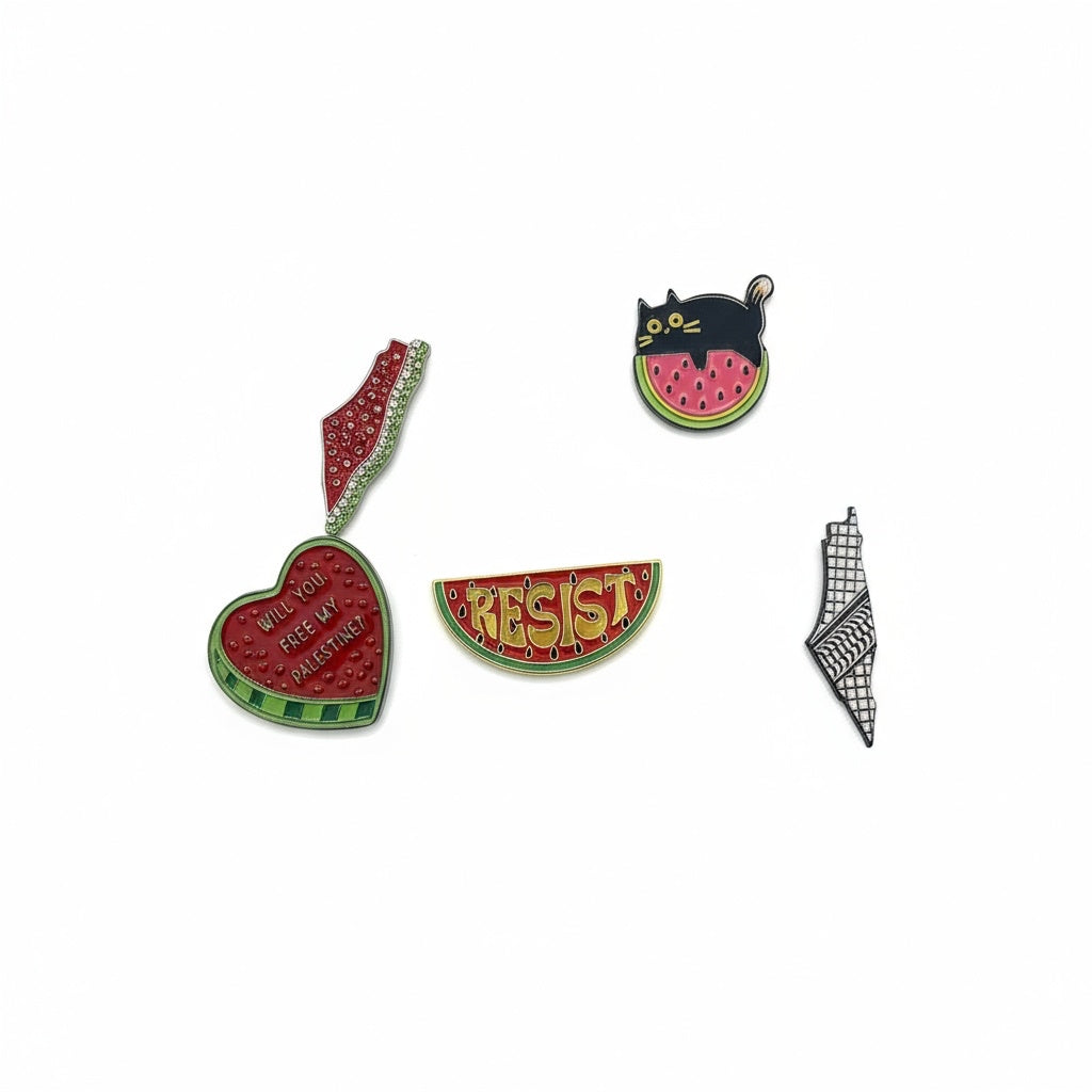Palestine Brooches Set