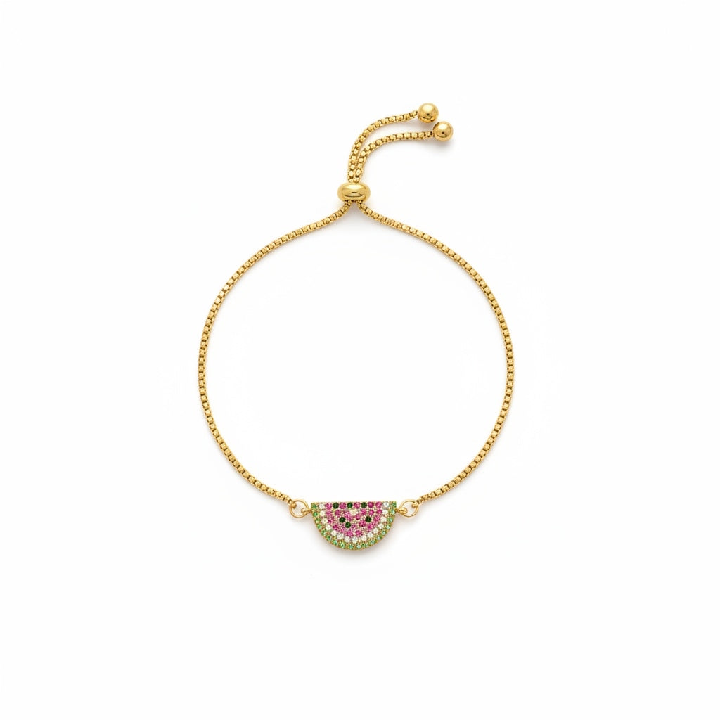 Melon Bracelet with Zirconia Stones