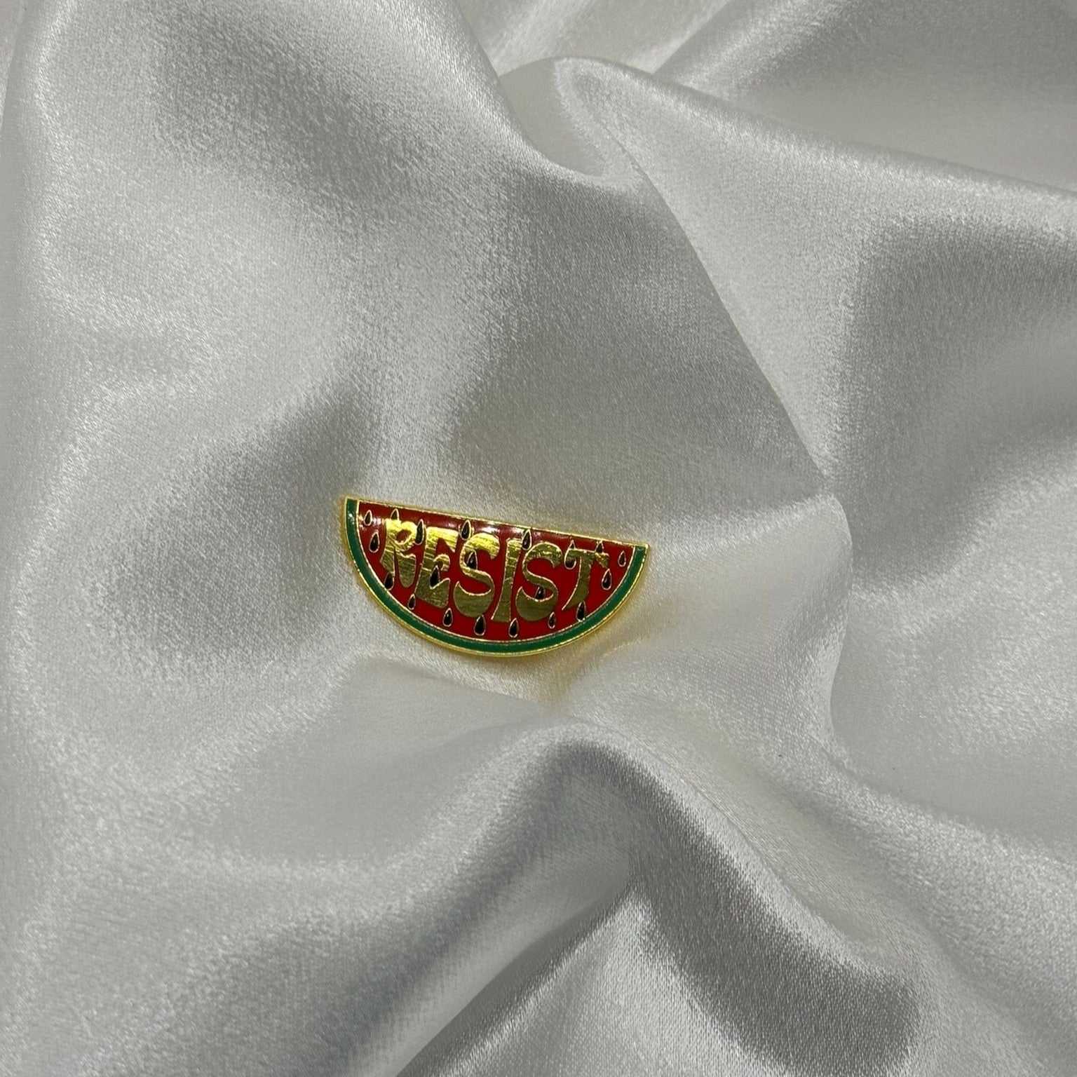 Resist - Melon Brooch