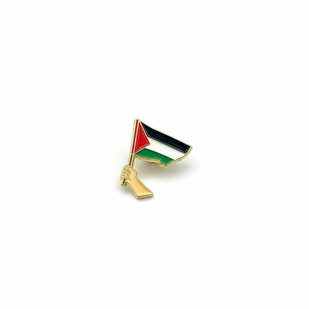 Enamel Sticker Pin - Palestine Flag