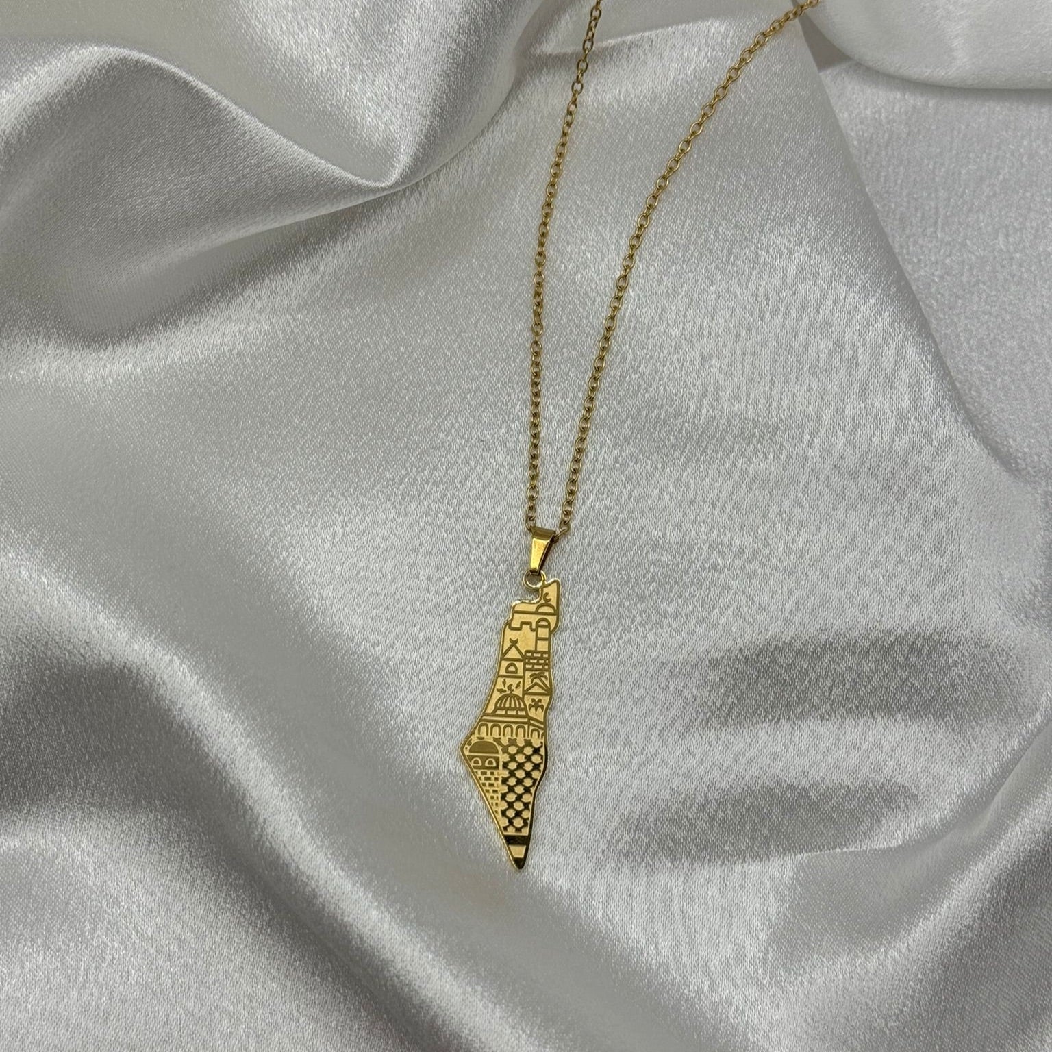 Jerusalem 18k-Gold Plated Necklace