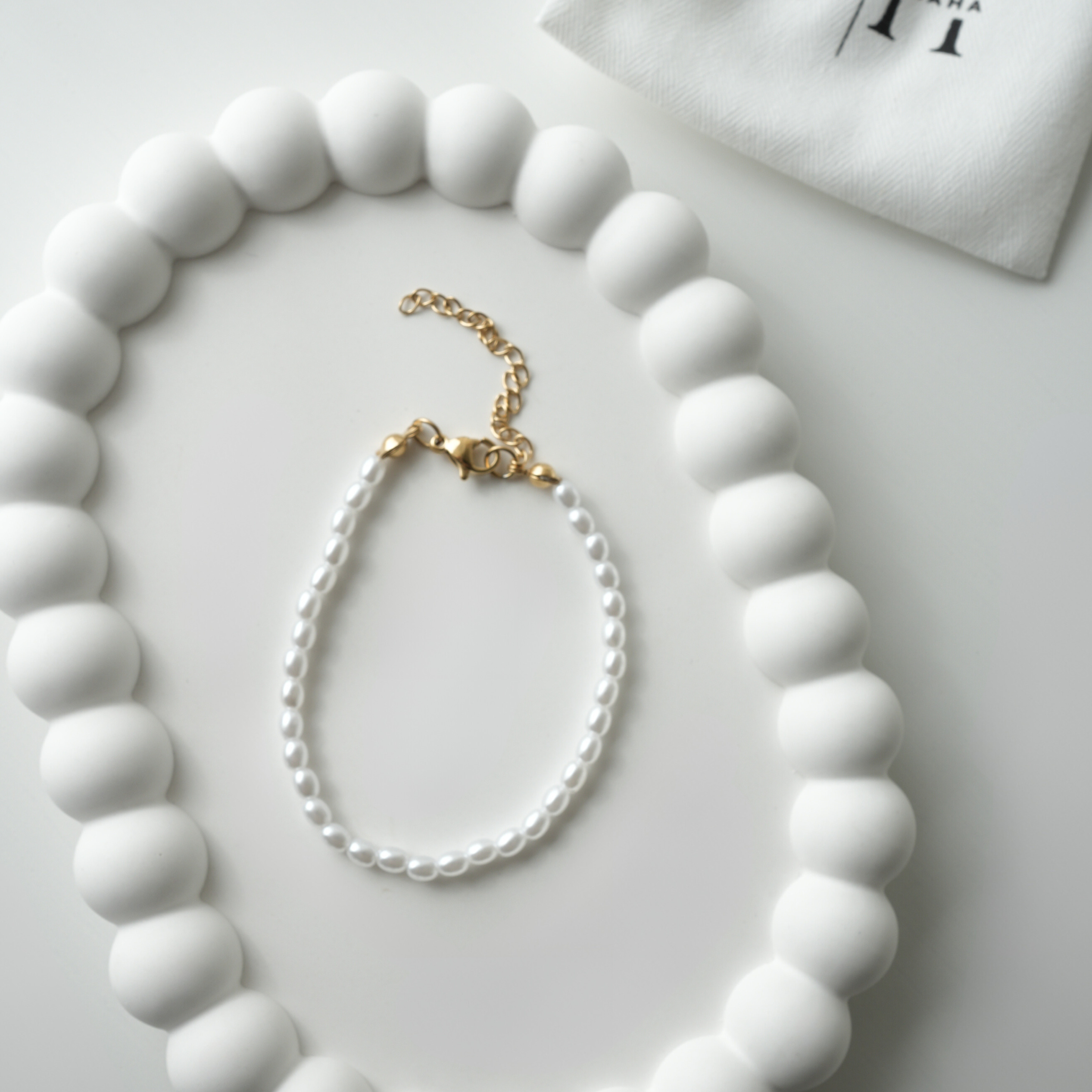 33-Bead Tasbih Bracelet with 18K Gold Plating