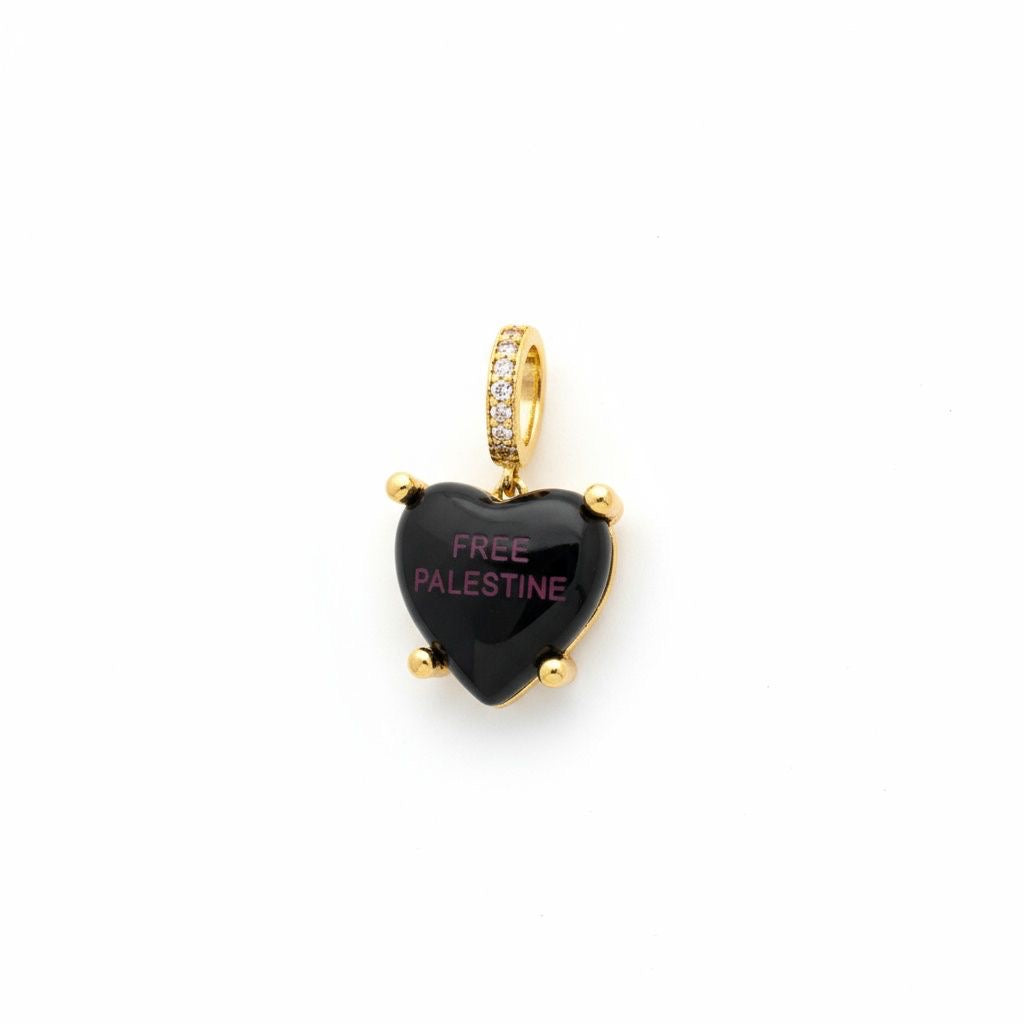 Midnight Charm “Free Palestine” in purple