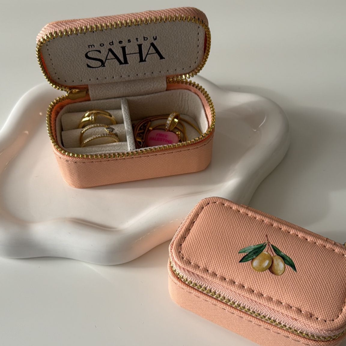Jewelry Box with Olive Design