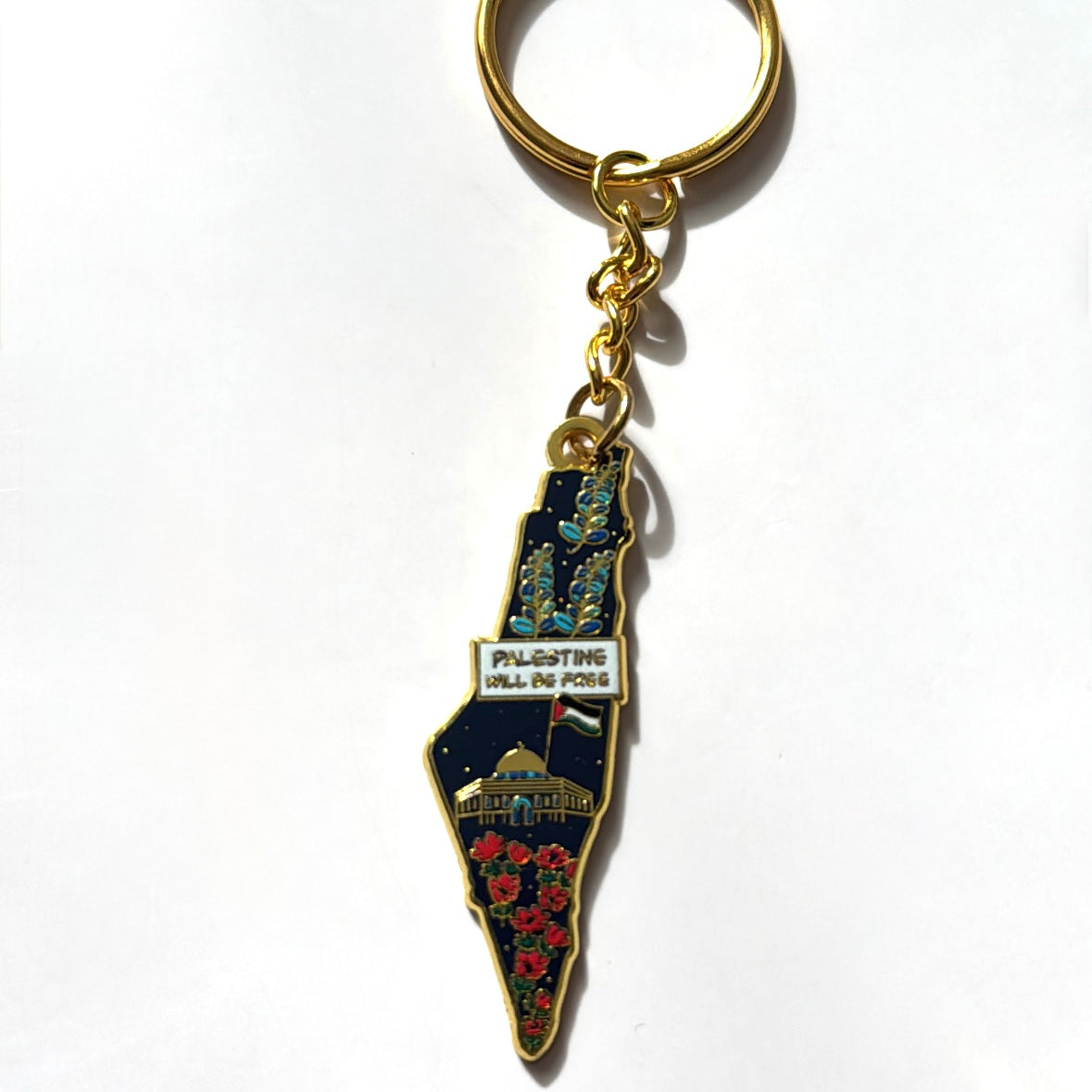„Free Palestine“ key chain