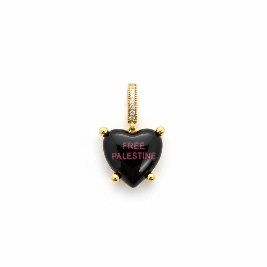 Midnight Charm “Free Palestine” in purple