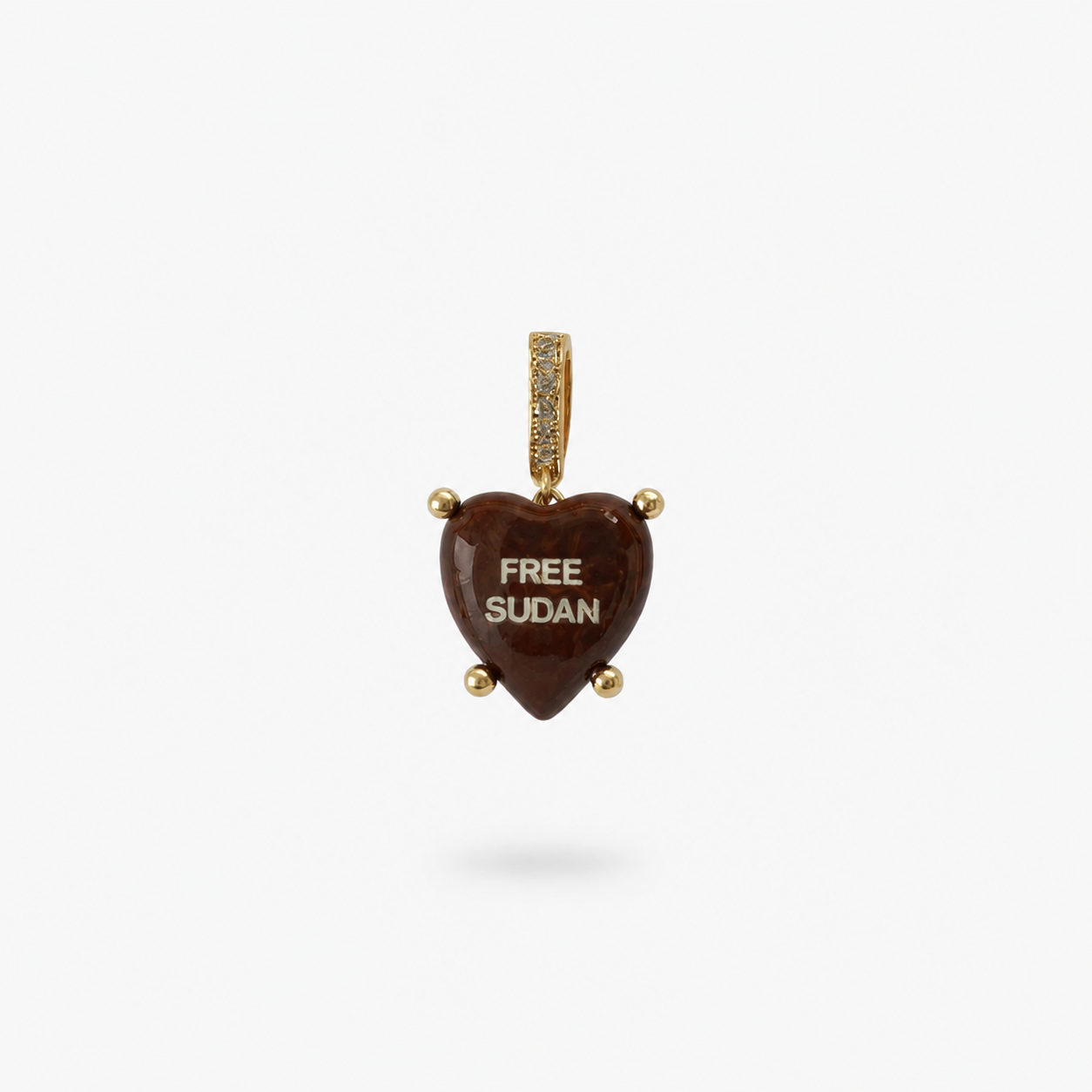Brown „Free Sudan“ Charm