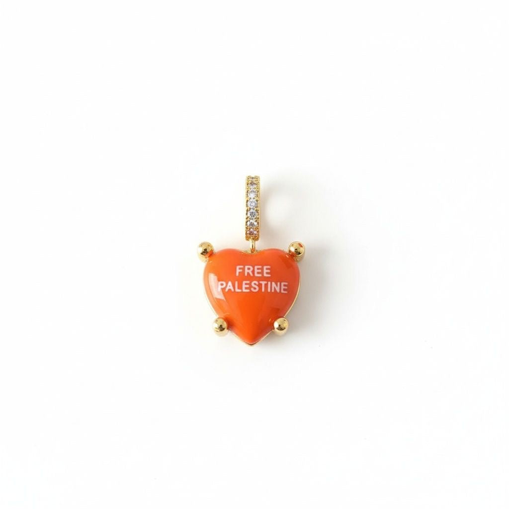 Orange Charm „Free Palestine“