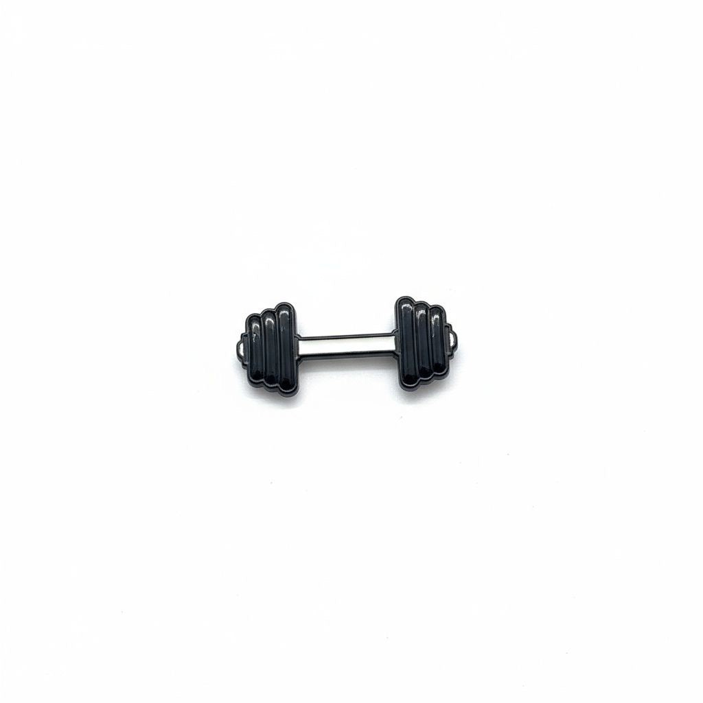Enamel Sticker Pin – Dumbbell