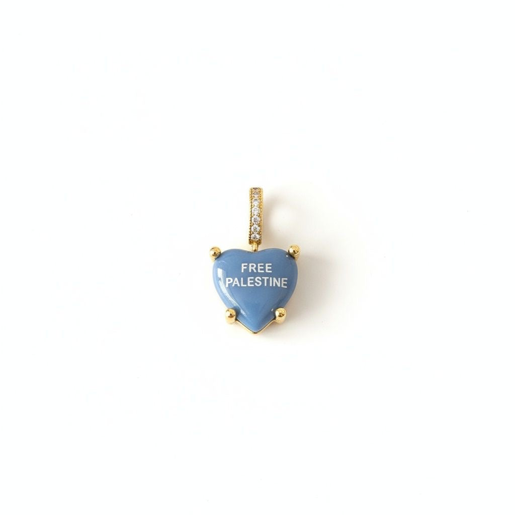 Chambray Blue Charm „Free Palestine“