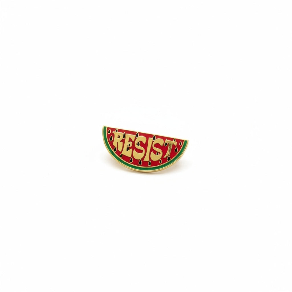 Resist - Melon Brooch