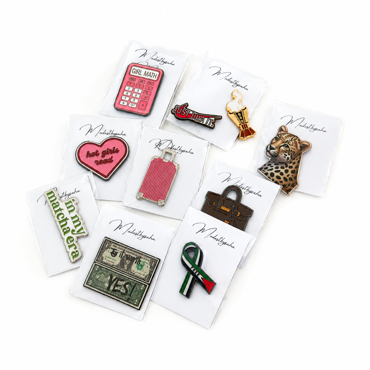 10 Enamel Pin Bundle